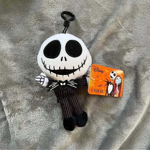 2 Disney Jack Skellington Sally Keychain Plush Nightmare Before Christmas - Picture 3 of 6